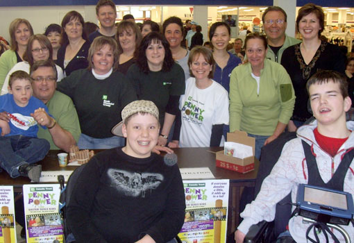 Photo d'un groupe d'employés bénévoles