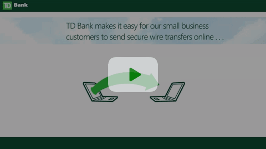 View video about sending secure wire transfers online.