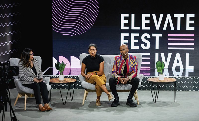 Participants engage during Elevate Festival