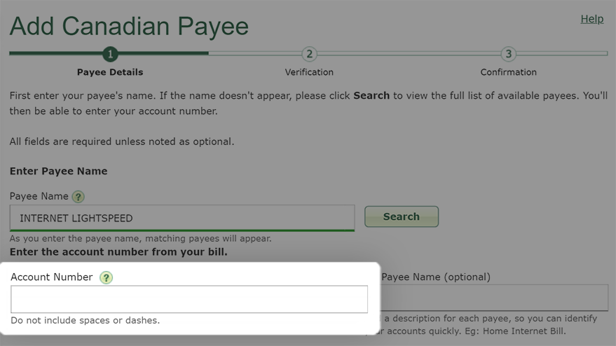 How To Add Edit Or Delete A Canadian Payee On Easyweb