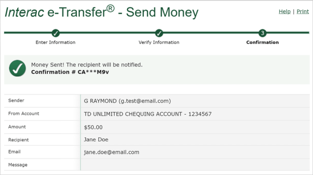 E transfer outlet
