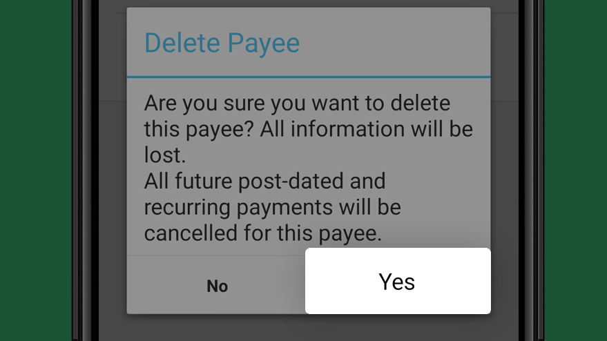 How to add, edit or delete a Canadian payee on the TD app