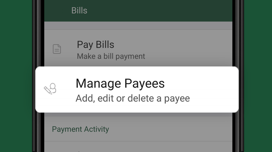 How to add, edit or delete a Canadian payee on the TD app
