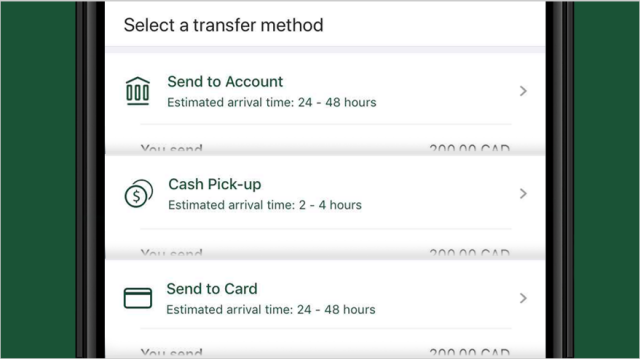 How to send an international money transfer on the TD app