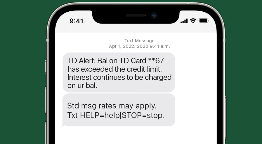 td ameritrade travel notification