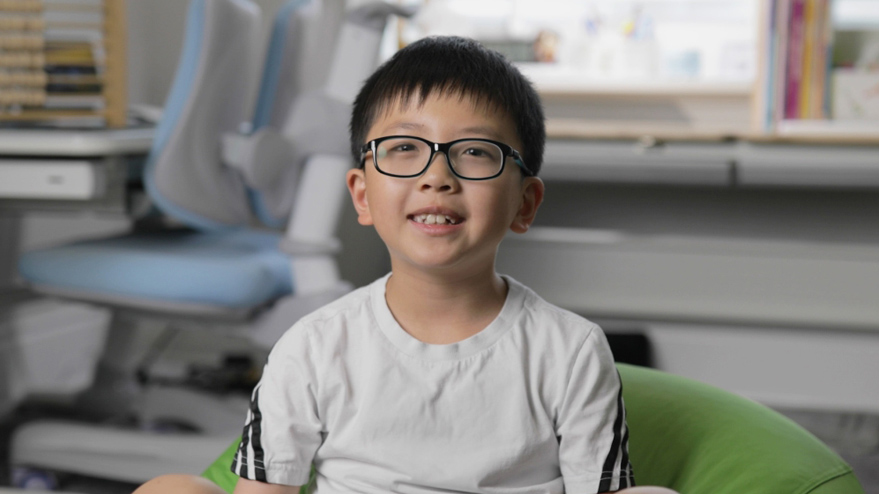 A kid learning money management