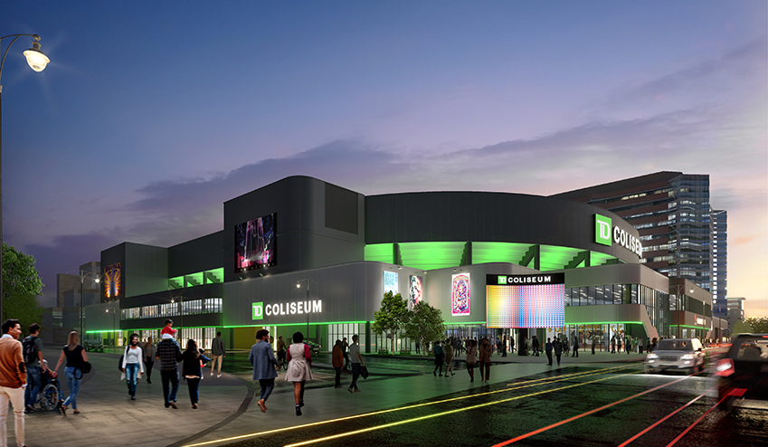 TD Coliseum – extérieur du bâtiment