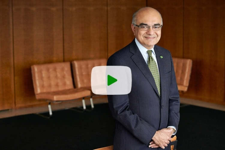 TD CEO Bharat Masrani sits down to speak about TD's corporate citizenship platform, The Ready Commitment Video.