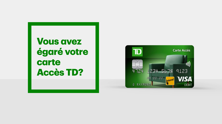 Gérez votre carte Accès TD dans l’appli TD