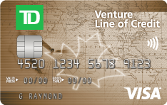 Get a TD Venture Line of Credit Visa Card