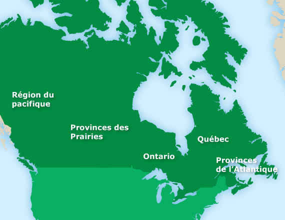 map of Canada