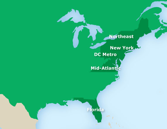 map of U.S.A.