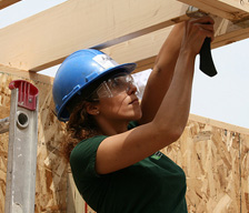 TD employee helps to build a home