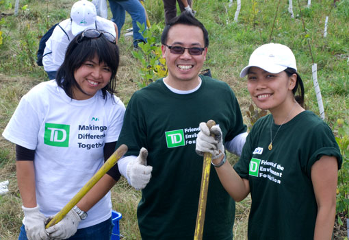 Photo of volunteers