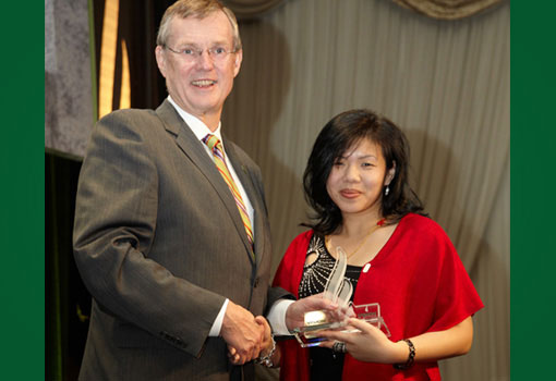 Photo of award presentation
