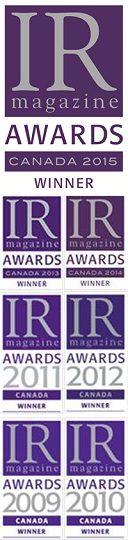 IR Magazine Awards - Canada Winner