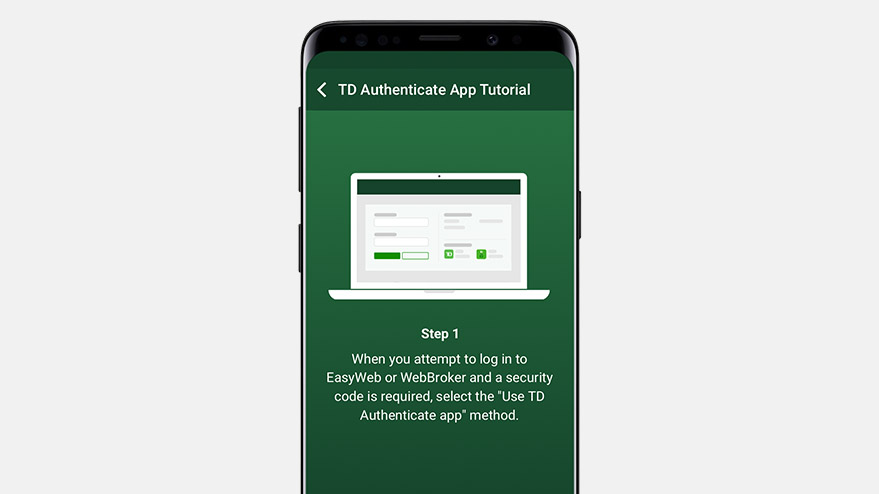 Two-Step Verification Home Page - TD Canada Trust