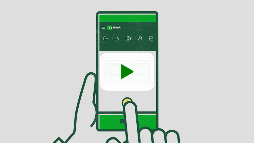 Play video about TD Bank Mobile Deposit
