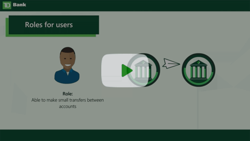 View video about how Bill Pay makes it easy to manage user access to your business accounts.